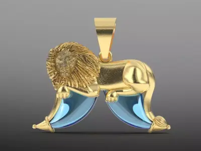 lion claw antique necklace 3D print model