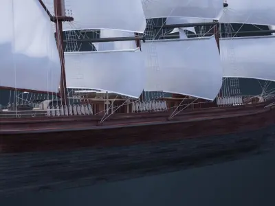 Old Ship 3D model by sky3dcsk