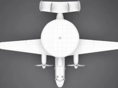 E2d Advanced Hawkeye Scale model  3D print model