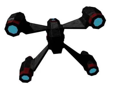 Space drone scout Free low-poly 3D model