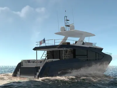 Amelie Yacht Dynamic Simulation 3D model