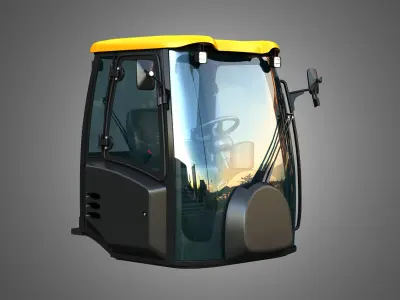 409 AGRI Wheel Loader Cabin  3D model