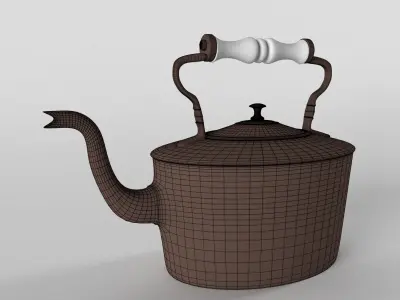 Vintage Tea Kettle 3D model
