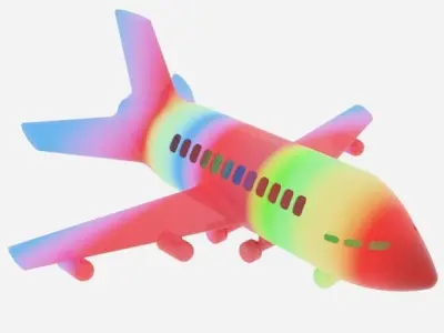 Aeroplane CFD 3D Image 3D model