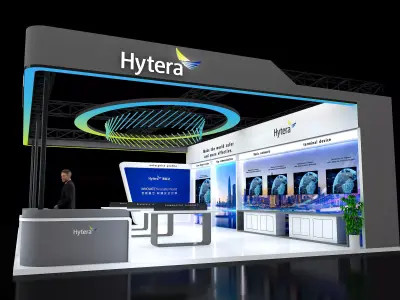 Modern Exhibition - Booth - Interior Design of Exhibition Stand 3D model