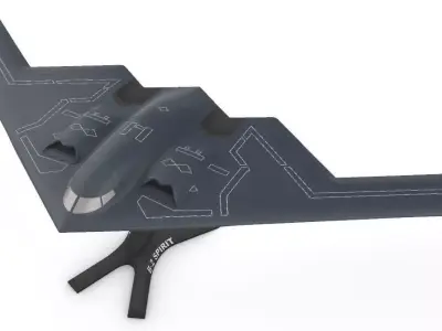 B-2 Spirit in four scales 3D print model