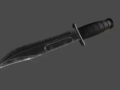 knife 3 Low-poly 3D model