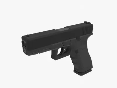 Glock Low-poly Low-poly 3D model
