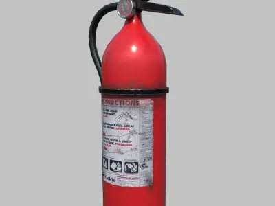 Low Poly Fire Extinguisher Low-poly 3D model purchase