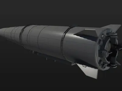 IskanderBullet Low-poly 3D model