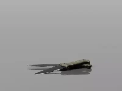 High Quality Tactical Survival Knife  Low-poly 3D model