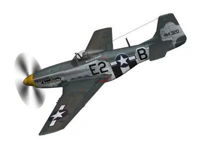 North American P-51D Mustang - Geraldine 3D model