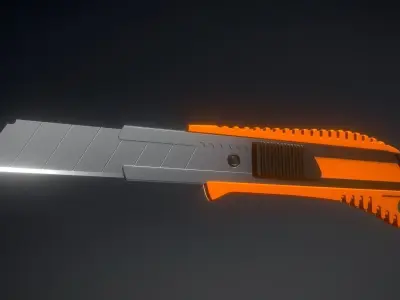 Box Cutter Highpoly Version  3D model