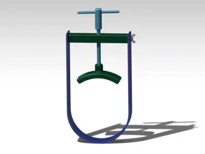 Flywheel Pulley Holder Free 3D model