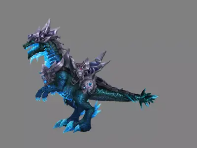 Mount - Dino Type 13 Low-poly 3D model