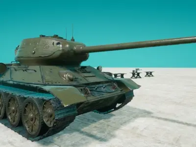T34 TANK 3D model