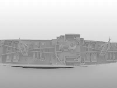 USS THUBAN  Andromeda class WW2 attack cargo ship print ready 3D print model