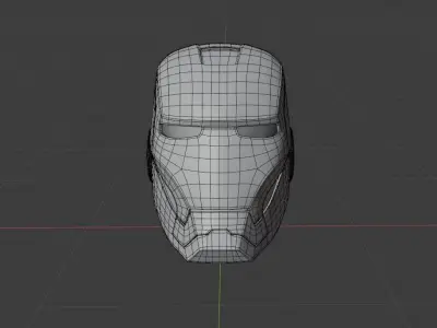 Iron Man helmet 3D model order