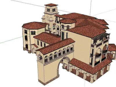 vacation spot-Resort-Fashion Leisure Hotel-0250 3D model