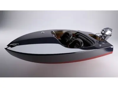 Glen-L Flying Saucer runabout 3D model