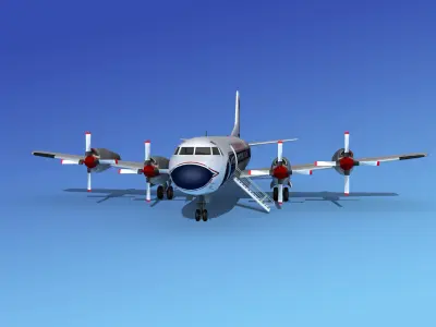 Lockheed L-188 Electra HP Eastern Airlines 1 3D model