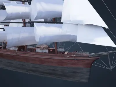 Old Ship 3D model by sky3dcsk