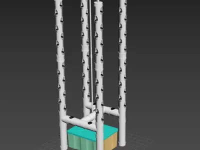 hydroponics 3D model 2 3D model
