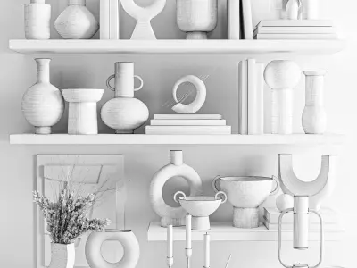 Decorative set 3D model buy