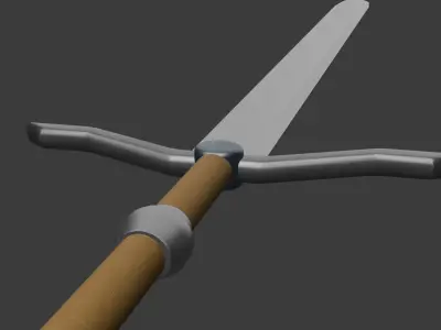 Long Sword Free low-poly 3D model