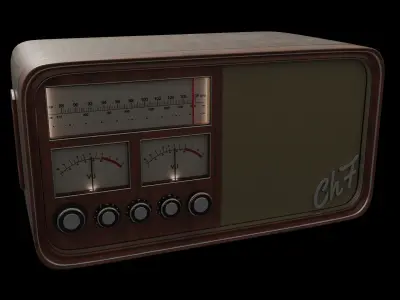 Old Radio 3D model buy