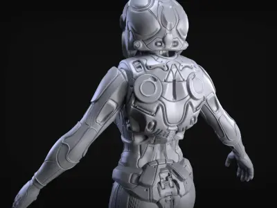  Sci-Fi Armor 8 Sculpt 3D model