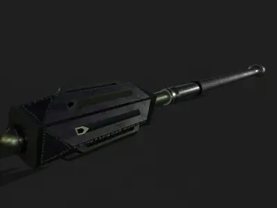 Game Ready necrotic mace Low-poly 3D model