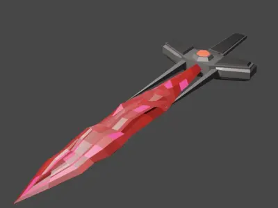 Ruby Sword 3D model