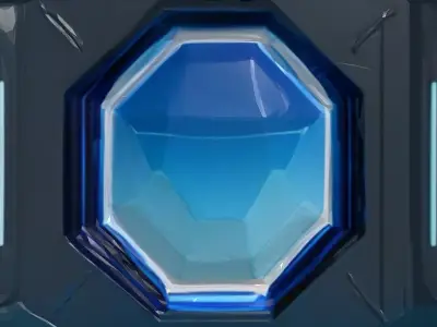 Futuristic SciFi Energy Cube 3D model