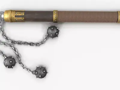 Flail Low-poly 3D model purchase