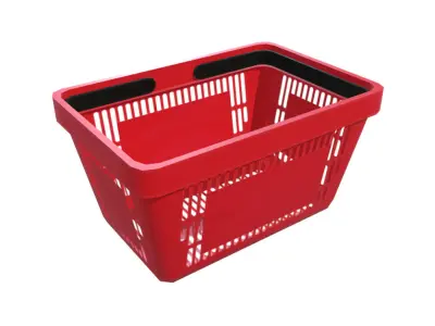 Shopping Basket Low-poly 3D model