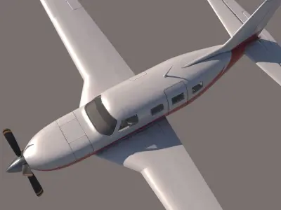 Small Plane Low-poly 3D model
