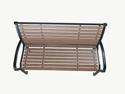 Park bench 3D model order