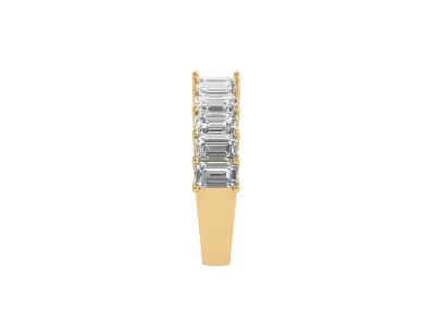 Solitaire Engagement Ring 3D print model 43