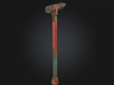 Rusty Pipe Formation Corroded Pipeline Layout for Industrial 3D model