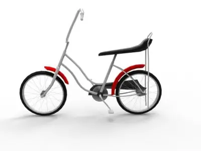 Kids Bicycle - Low Poly   Low-poly 3D model
