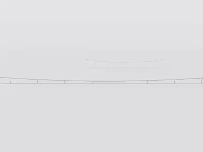 Catenary wire set Low-poly 3D model