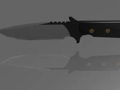 3D Knife Free low-poly 3D model