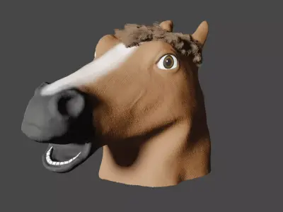 Relatively Accurate Horse Mask Free 3D model