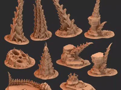 Tyty bug party terrain remix Part 4 Free 3D print model Free 3D print model