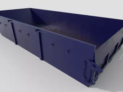 Conctruction container 5m3 Low-poly 3D model