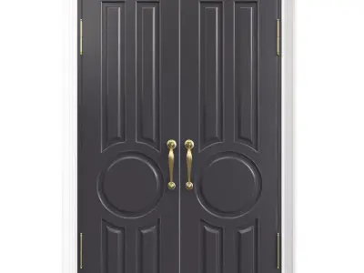 Entrance classic door 134 3D model