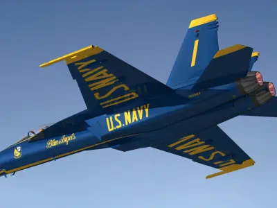 F18 Super Hornet Blue Angels 3D model