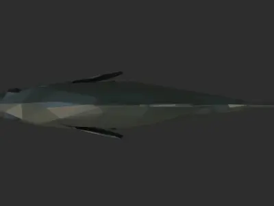 Low Poly Australian Bass Low-poly 3D model