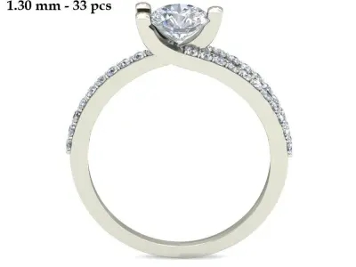 Wedding Ring  3D print model 113